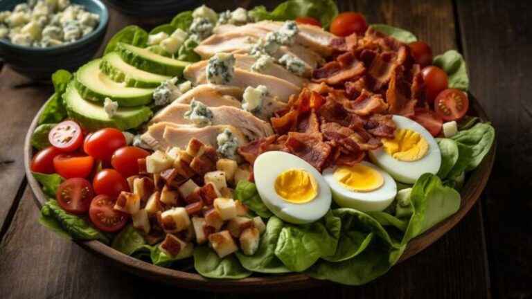 Prato fresco com frios legumes e frango